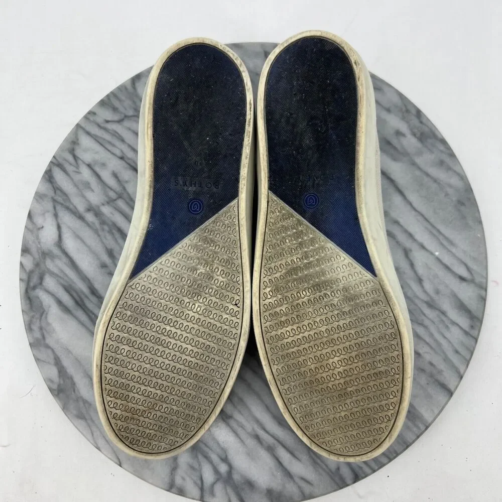 Rothys Shoes Womens 10 The Original Slip On Sneaker Ash Gray Loafer Casual Daily
